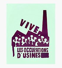 mai68-revolution-live-factory occupations Photographic Print