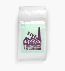 mai68-revolution-live-factory occupations Duvet Cover