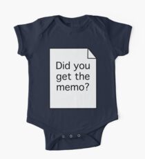 Did you get the memo? One Piece - Short Sleeve