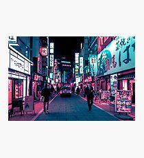 Schimmernde Neonlichter von Tokio Fotodruck