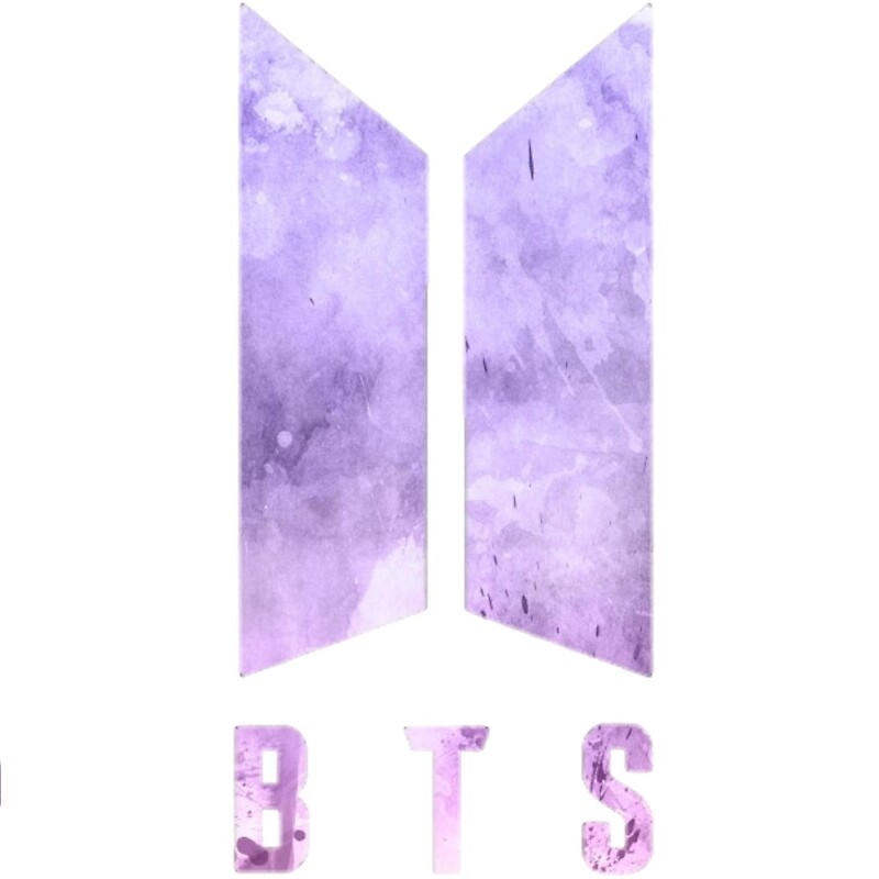 Purple BTS Logo Sticker' by manzae.