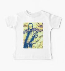 1369 antique crumpled crumpled paper Baby Tee