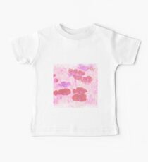 Painted Red Flowers Baby Tee