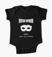 Everyday Superhero - Dark Short Sleeve Baby One-Piece