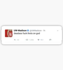 Wisconsin Tweet Meme Sticker