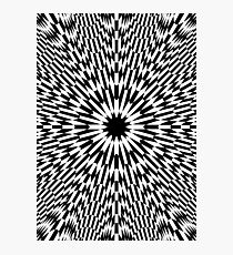 #abstract #pattern #wallpaper #design #texture #black #white #decorative #fractal #art #digital #blue #illustration #graphic #optical #geometric #seamless #star #green #color #monochrome #fabric Photographic Print