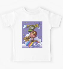 Polluted Girl Unicorn Background Pollution Rise Against Pollution Polluted World Kids Tee