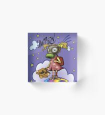 Polluted Girl Unicorn Background Pollution Rise Against Pollution Polluted World Acrylic Block