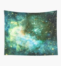 Green Galaxy - Westerlund 2 — Hubble’s 25th Anniversary Image (Color Enhanced) Wall Tapestry