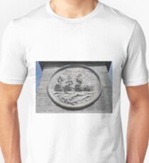 architecture old stone art ancient sculpture coin symbol religion church history detail metal antique lion statue wall building sign money monument travel head historical temple Unisex T-Shirt