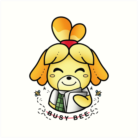 "Animal Crossing Isabelle" Art Print by ariannapadilla | Redbubble