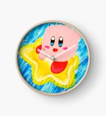 Pink star boy Clock