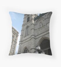 church cathedral architecture building religion tower gothic france europe old city catholic landmark religious portugal travel facade sky history stone ancient monument medieval st tourism Throw Pillow