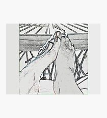 Hammocked Feet Photographic Print