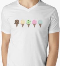 Ice cream flavors V-Neck T-Shirt