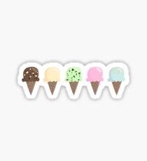 Ice cream flavors Sticker