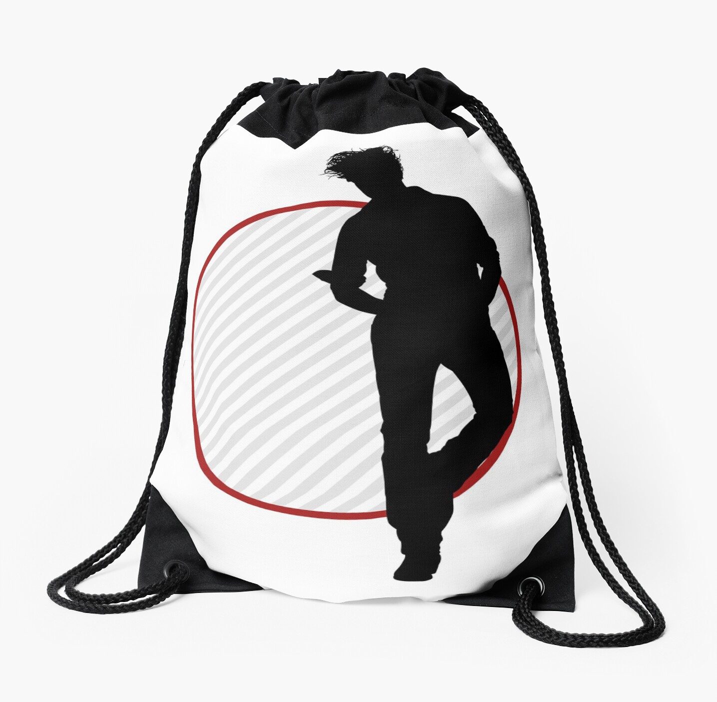 "Silhouette Spotlight I" Drawstring Bags by arthurpopular Redbubble