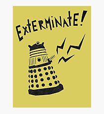 Dalek Doctor Who Stencil-Style Illustration Photographic Print
