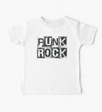 Punk Rock - Black Grunge Block Baby Tee
