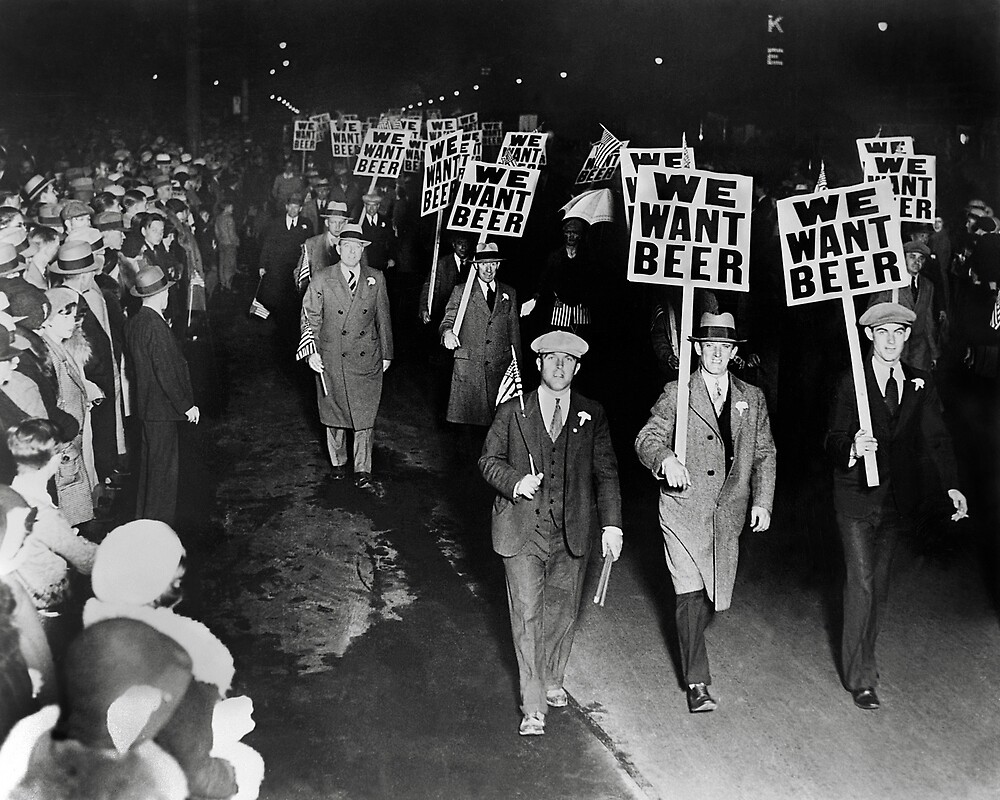 "We Want Beer! Prohibition Protest, 1931. Vintage Photo" By ...