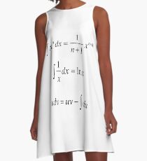 Integrals, math, calculus, mathematics, #Integrals, #math, #calculus, #mathematics, #Integral, #natural, #logarithm, #naturalLogarithm, #exponent #Physics A-Line Dress