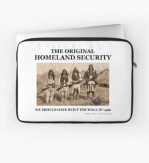 Original homeland security we should of built the wall in 1492 Laptop Sleeve