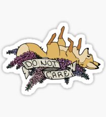 do not care Sticker
