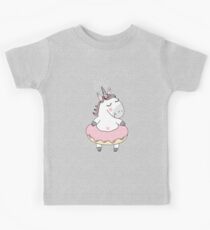 Trendy Unicorn donut cartoon Kids Tee