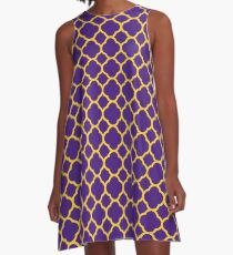 Quatrefoil Bayou Bengal Gameday Dress 1 A-Line Dress