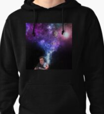 Elon Musk Smoking the Universe Pullover Hoodie