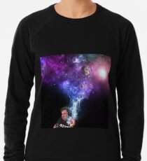 Elon Musk Smoking the Universe Lightweight Sweatshirt