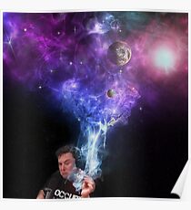 Elon Musk Rauchen des Universums Poster