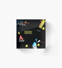 PEPE Wave - Retro 80's AESTHETICS Acrylic Block