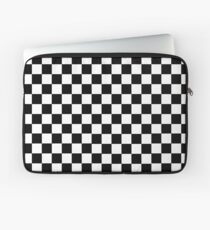 Schwarz-Weiß-Schachbrettmuster Laptoptasche