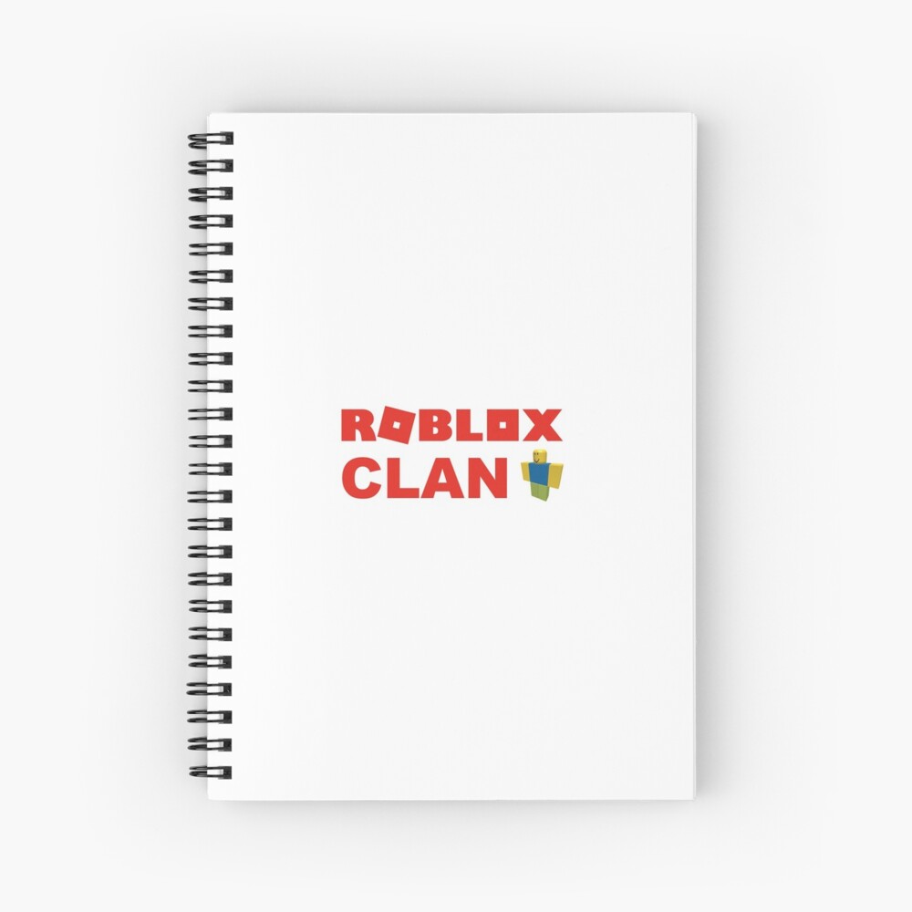 Roblox Clan Spiral Notebook By Ellawhitehurst Redbubble - roblox logo remastered poster by lukaslabrat redbubble