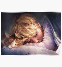 The Boy with the Cat Poster