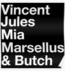 Pulp Fiction Cast Poster