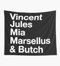 Pulp Fiction Cast Wall Tapestry