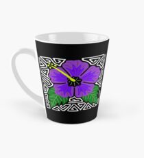 Purple hibiscus w/ swirl mola Tall Mug