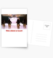 This chick is toast! Postcards