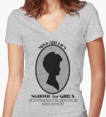 The Adler School (Dark) Women's Fitted V-Neck T-Shirt