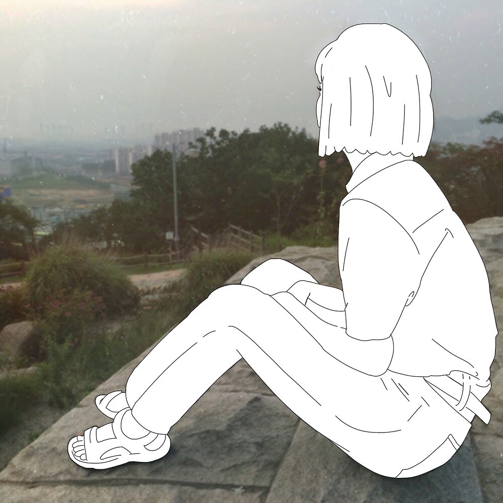 Sad Lonely Anime Girl By Lilikoikid Redbubble