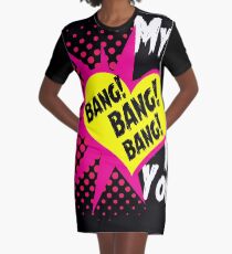 Mein Herz tut für dich! Knall! Bang Neuheit Geschenke. T-Shirt Kleid