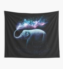 Elephant Splash Wall Tapestry