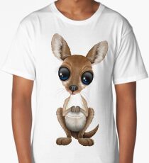 Cute Baby Kangaroo Long T-Shirt