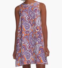 Paisley Game Day Dress | Clemson | Tiger Sunset A-Line Dress