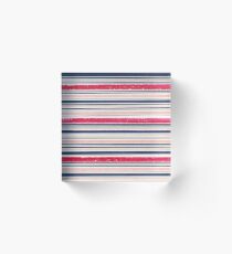 Red orange/blue black Acrylic Block