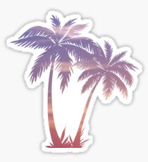 Sunset Palm Trees Sticker