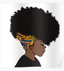 großer Afro Poster