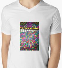 Trippy patterns Men's V-Neck T-Shirt